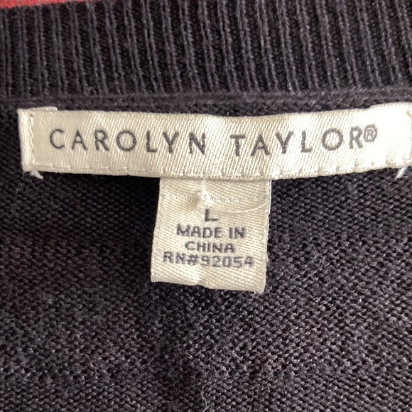 Black Cardigan with Soft Metallic Silver Stripes Great to Wear Dressy Or Casual - Picture 6 of 8